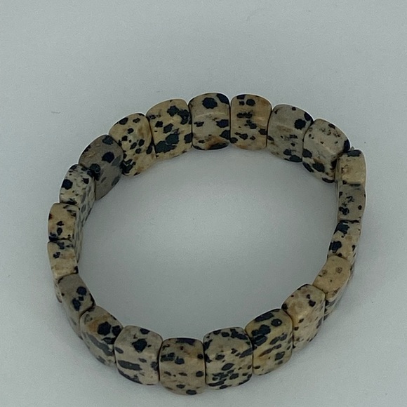 Dalmatian Jasper Bracelet - Picture 2 of 3